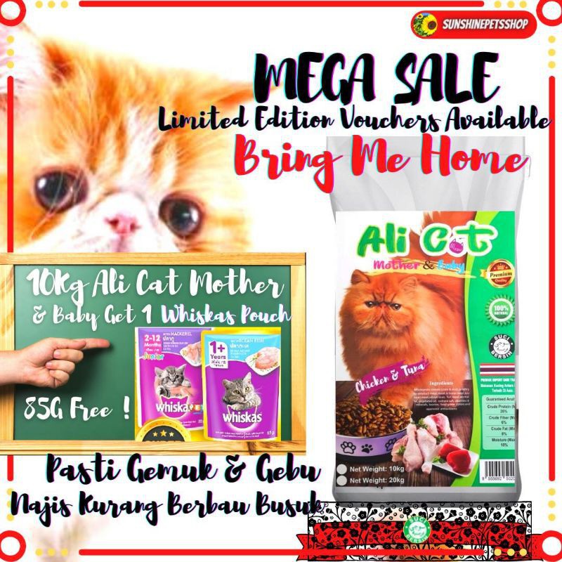 wet food cat Makanan Kucing Murah 10kg AliCat Chicken & Tuna ( Mother ...