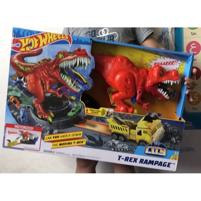 Hot Wheels T-Rex Rampage Play Set Toys for Boys | Shopee Malaysia