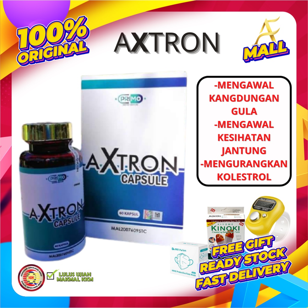 [ORIGINAL HQ] AXTRON CAPSULE LULUS KKM + 3 FREE GIFT + FREE BUBBLE WRAP ...