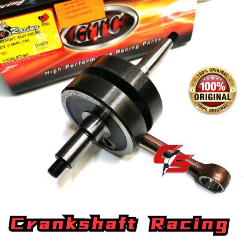 (2024 New Stock) GTC CRANKSHAFT RACING Y125 Y125Z , RXZ (UP 0.8MM / UP ...