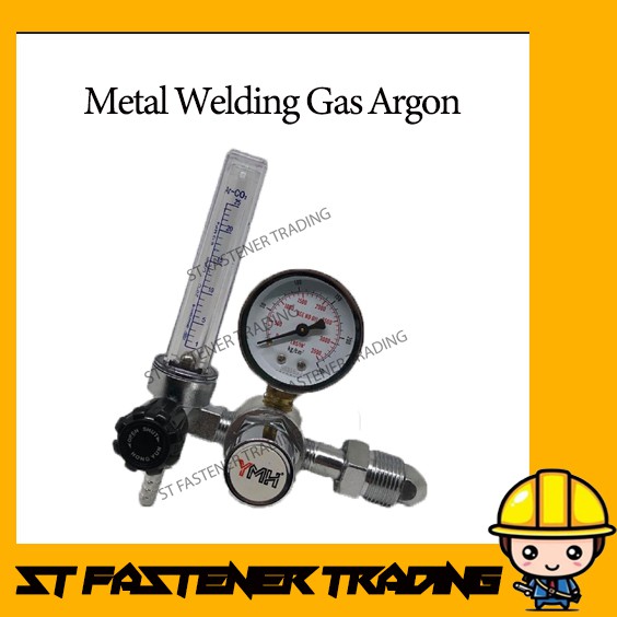 Metal Welding Gas Argon Pressure Flow Meter Regulator MIG Tig MAG Weld ...