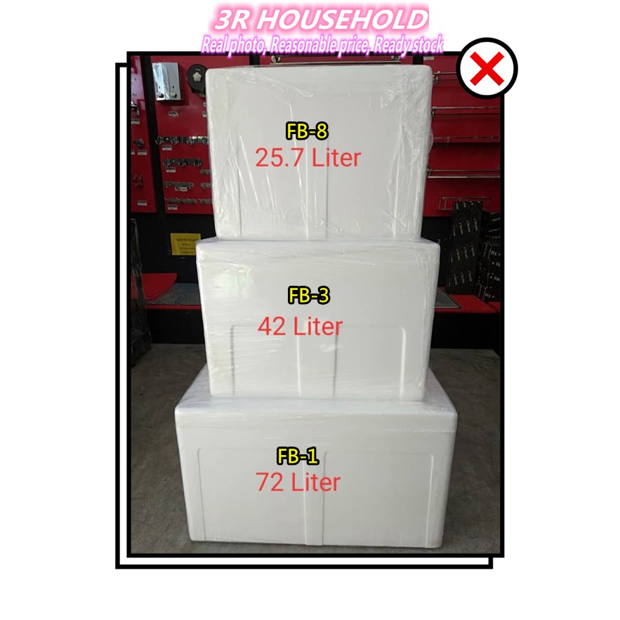 FB1> Fish box/Polystyrene box/Storage box/Kotak Kabus/Ice Box