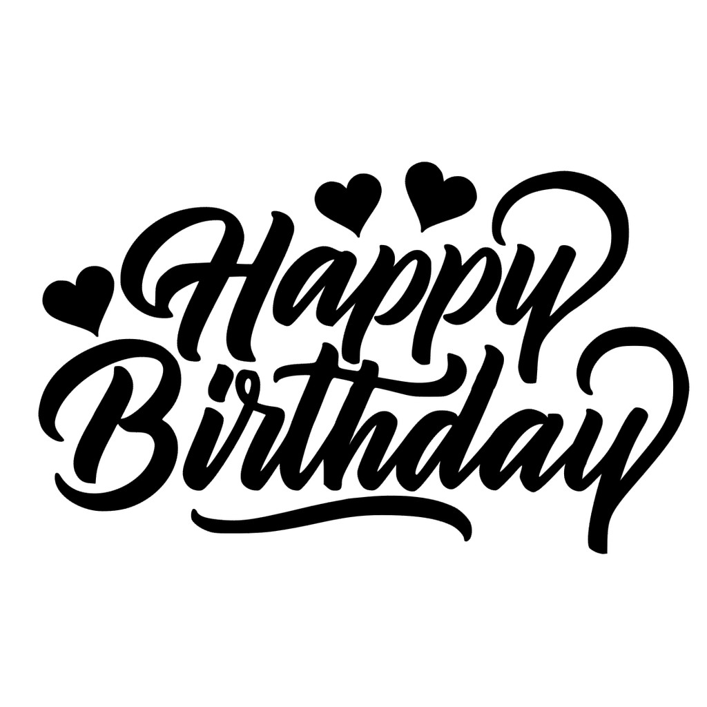 READY STOCK MALAYSIA - BALLOON STICKER HAPPY BIRTHDAY FOR 10 INCH