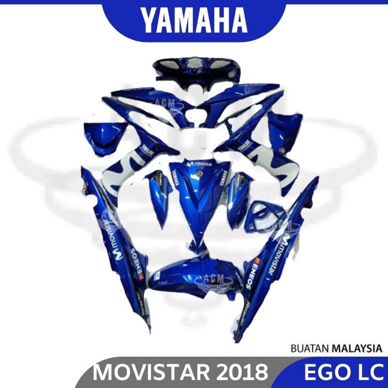 MOVISTAR 2018 YAMAHA Cover Set 125Z NVX EGO LC S Fi Avantiz 135LC V6 V8 ...