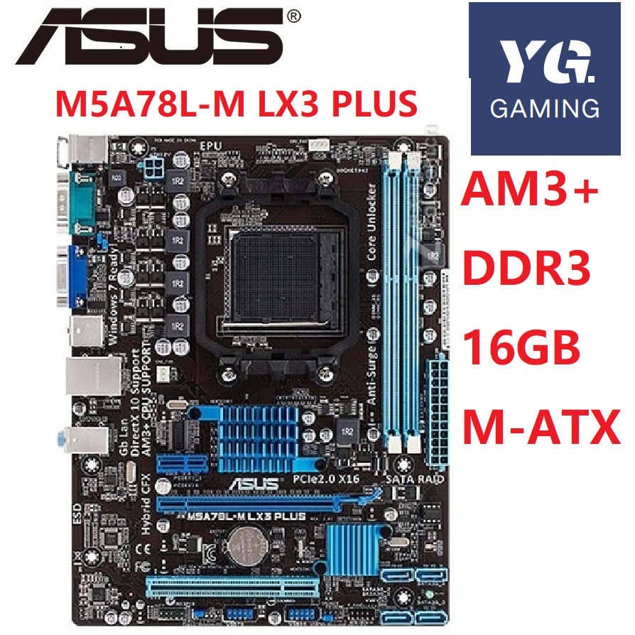 Asus M5A78L M LX3 PLUS Desktop Motherboard 760G 780L Socket AM3