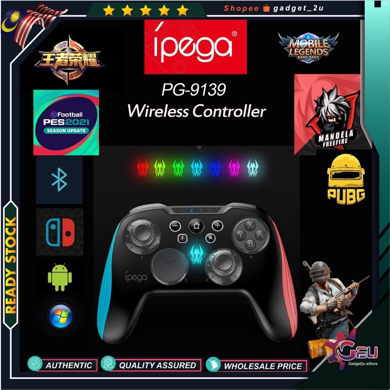Original iPega PG-9139 9139 Controller Wireless Bluetooth Gamepad ...
