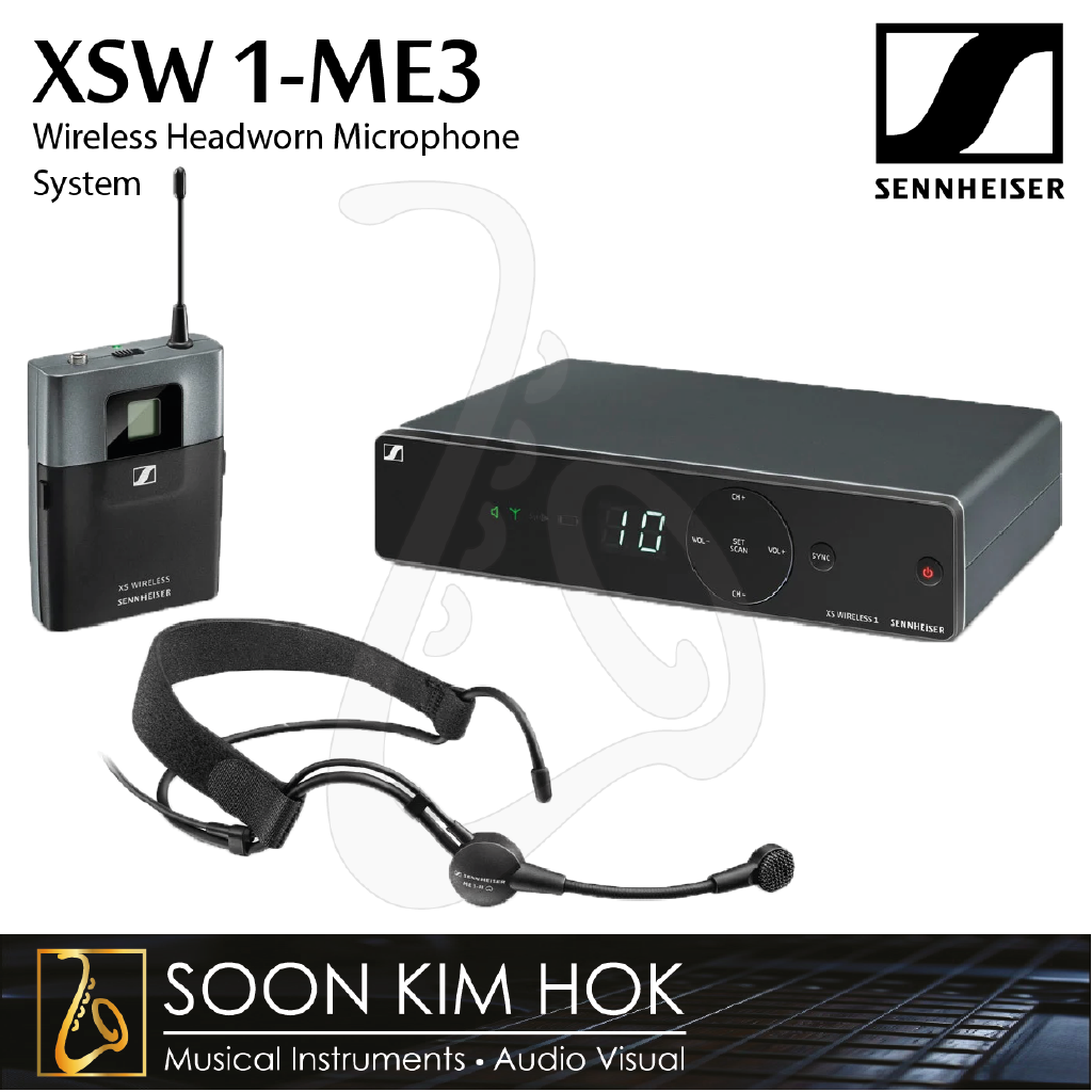 SENNHEISER XSW 1 ME3 Wireless Headworn Microphone System XSW1 ME3