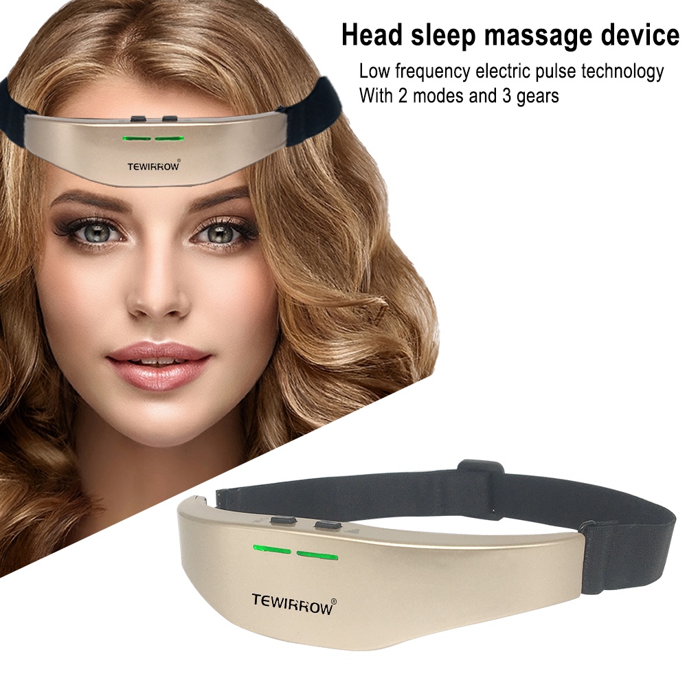 TEWIRROW Electric Head Massager Migraine Relief Massage Microcurrent