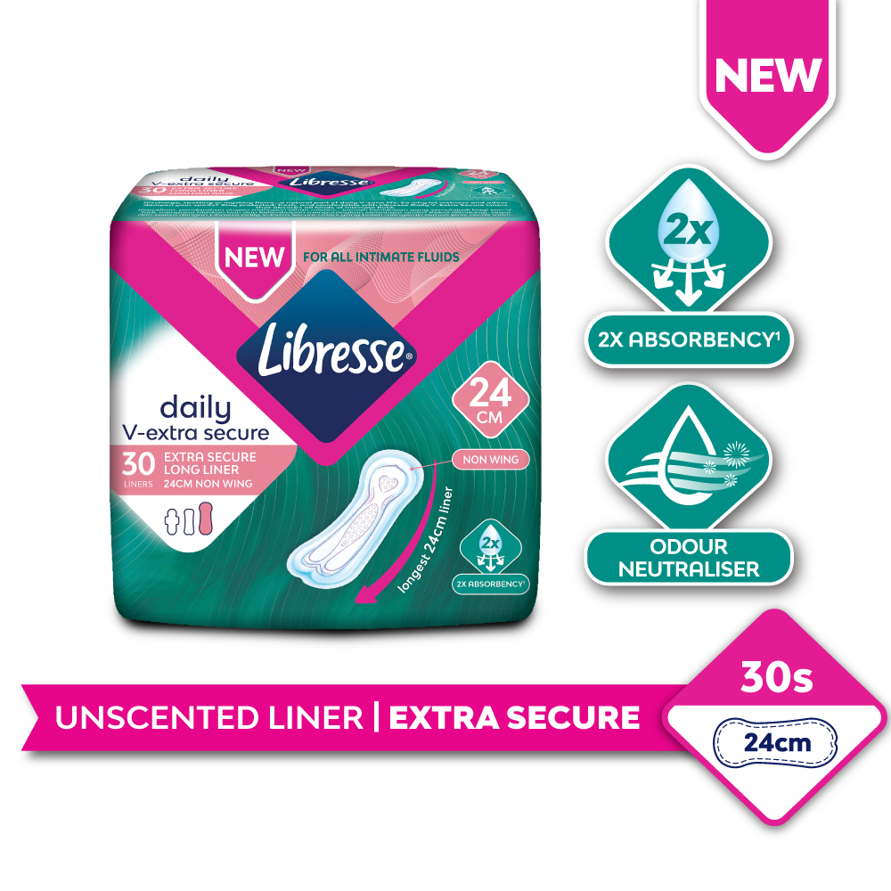 Libresse Extra Secure Panty Liner 24cm (30s) Shopee Malaysia