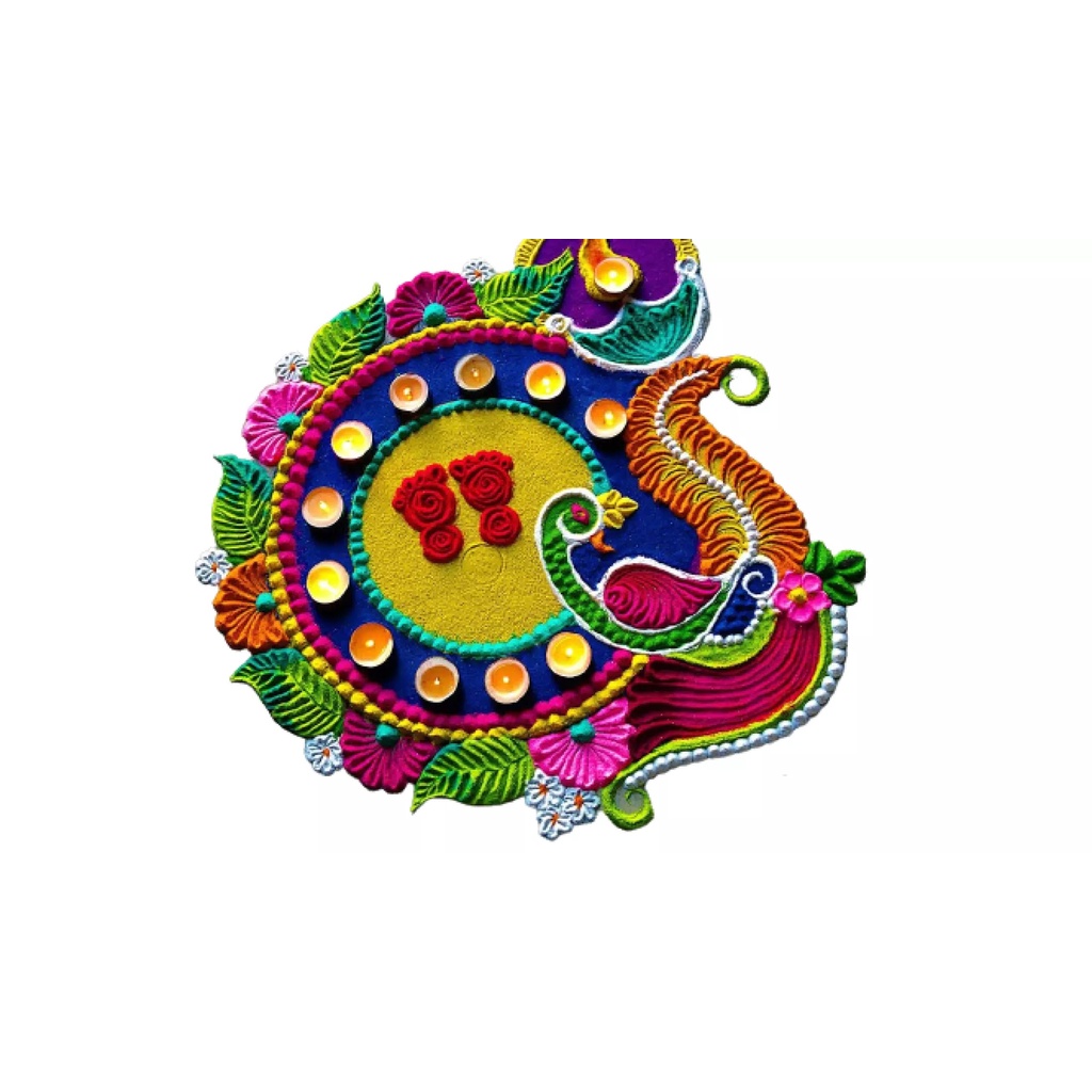 DEEPAVALI OFFER: 10 IN 1 COLOURFUL RANGOLI KOLAM ARISI/COLOUR RICE ...
