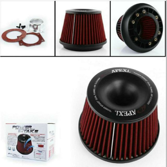 Apexi Filter 76mm Open Pod Universal Vehicle Intake Flow Reloaded Air Filter C/W 76mm Adapter