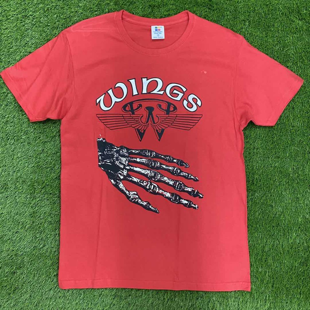 Wings Jerangkung Dalam Almari Album Rock Band Shirts HighQuality