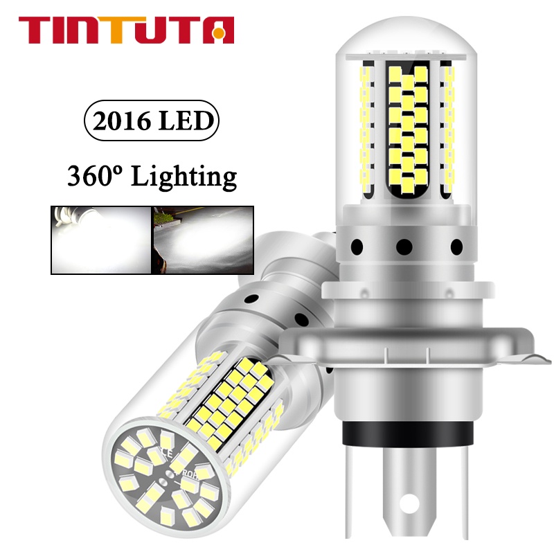 1PC motorcycle LED bulb super bright H4 motorcycle fog light P15D BA20D ...