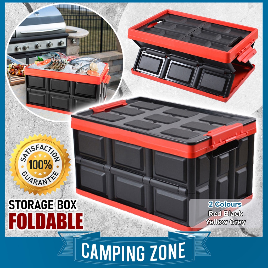 Foldable Storage Box Size S L Red Black Multipurpose Large Capacity ...