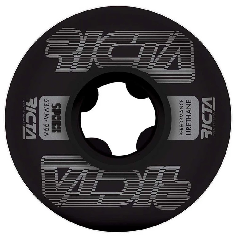 [CLEARANCE] Ricta Wheels Framework Sparx Black 53mm/99a Skateboard