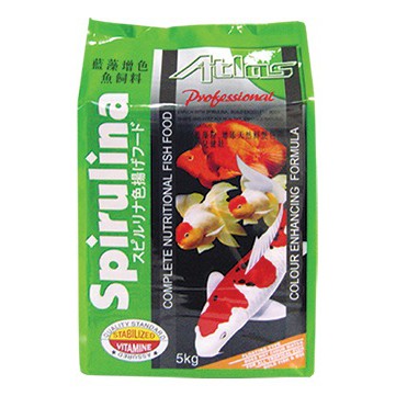 Spirulina fish store food