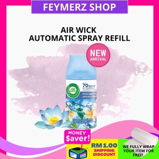 AIR WICK Refill Automatic Spray Life Scent Airwick Pure Freshmatic Refil Air  Freshener Freshner Pewangi Rumah Bilik Car