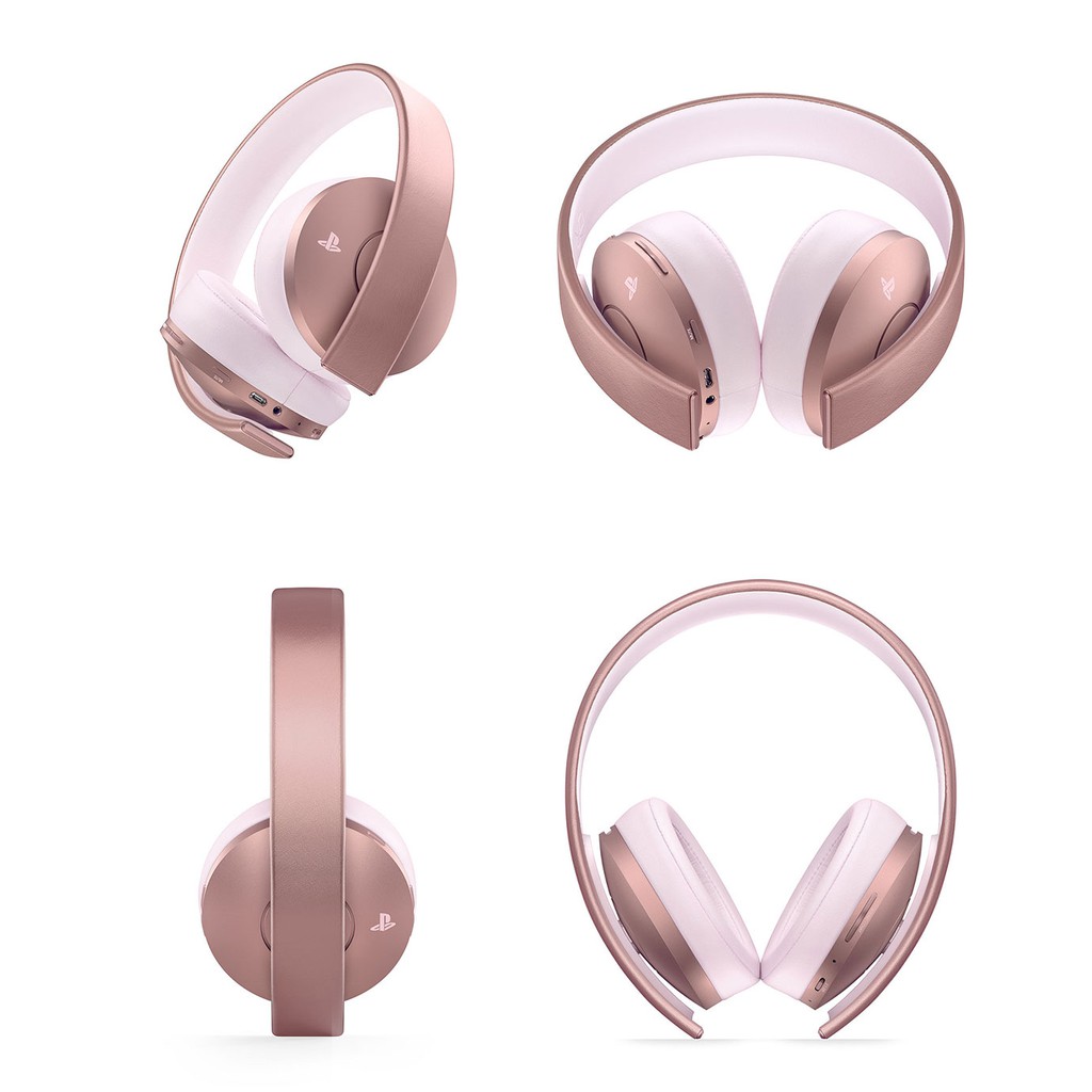 Headset Playstation Rose Gold PlayStation Gold Wireless Headset