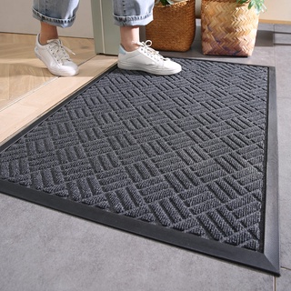 Non-Slip Rubber Rug Welcome Entry Doormat Floor Carpet Indoor Outdoor  Waterproof