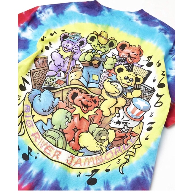 Grateful Dead Bear Jamboree Tie-Dye T-Shirt