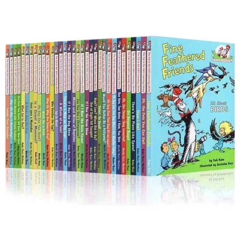 Dr Seuss The Cat in the Hat learning library 33 books | Shopee