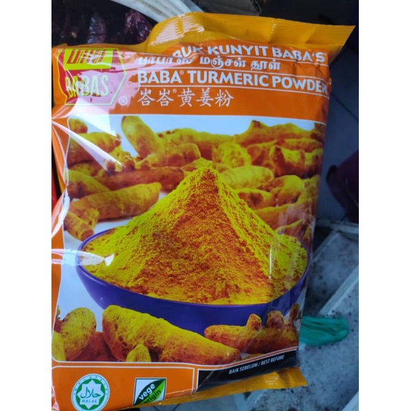 Babas Tumeric Powder Serbuk Kunyit Babas Powder 1kg Shopee Malaysia