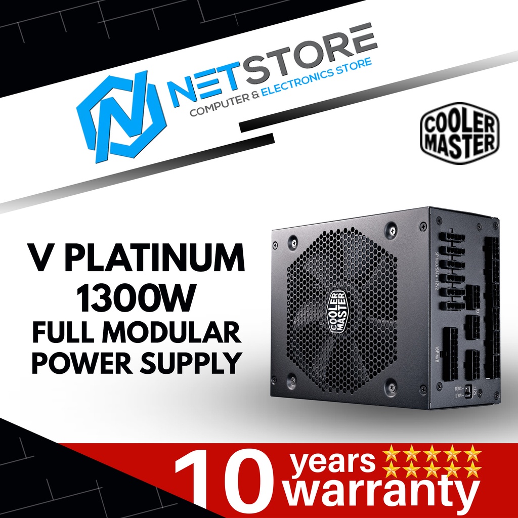 COOLER MASTER V PLATINUM 1300W FULL MODULAR 80 PLUS PLATINUM POWER ...