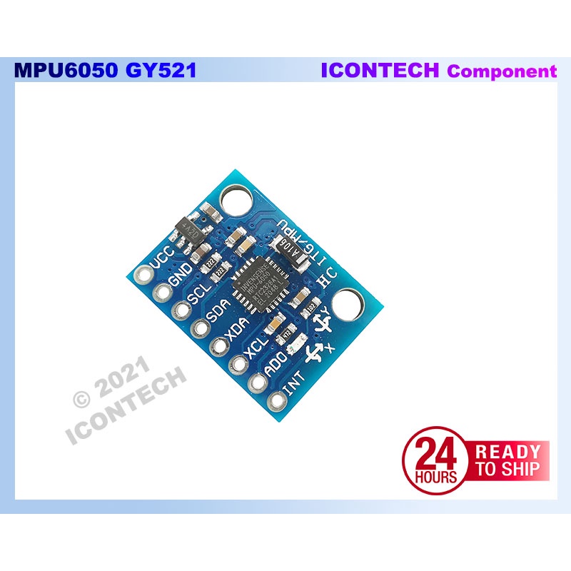 Gy 521 Mpu 6050 3 Axis Gyro Accelerometer Sensor 6dof Module Gy521 Mpu6050 Shopee Malaysia 6806