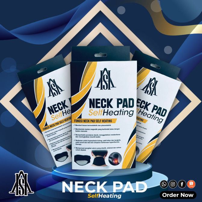 NECK PAD TOURMALINE SELFHEATING PENYOKONG LEHER SAKIT LEHER