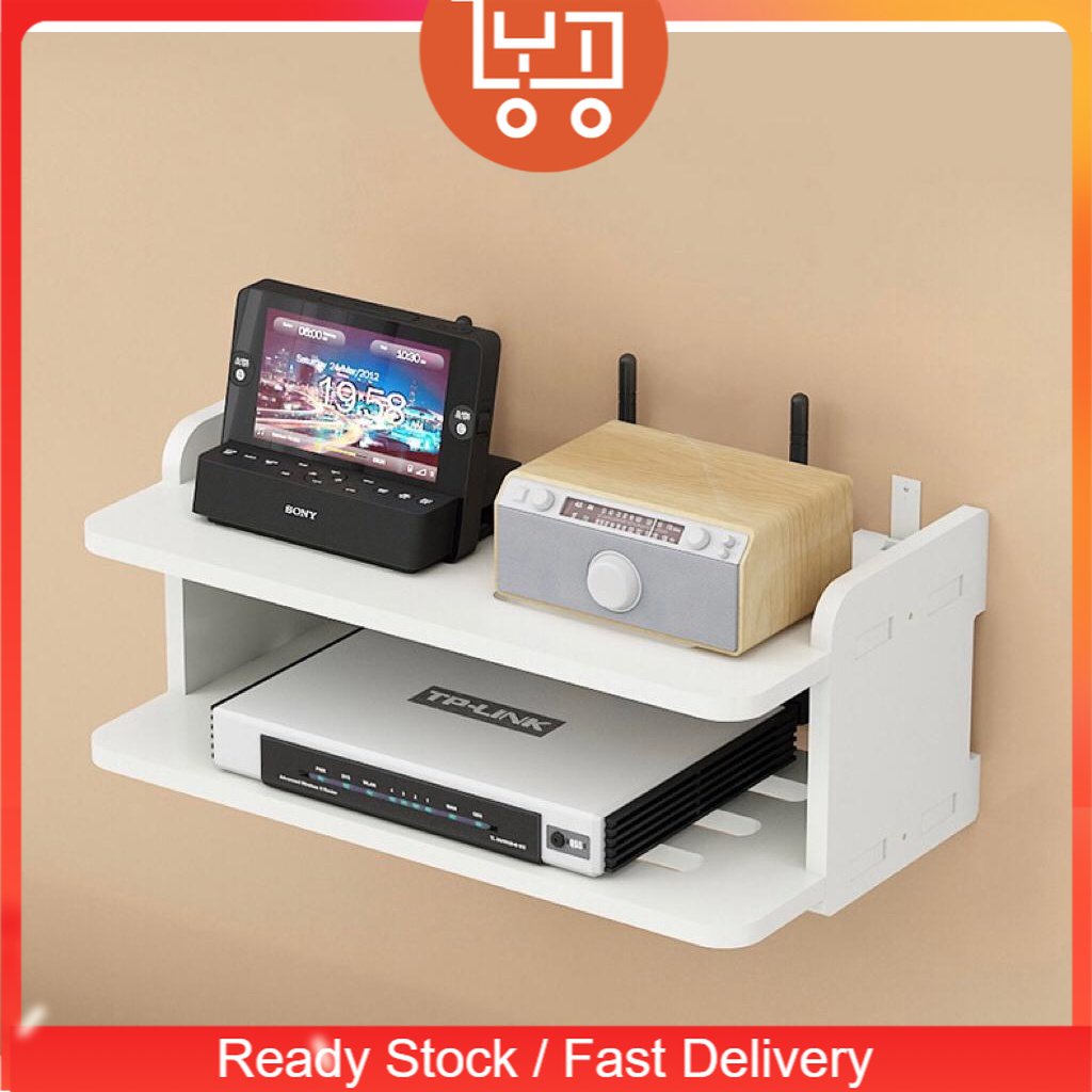 LYT ONLINE DVD Player Rack TV Rack Top Box Floating Storage Shelf Wall ...