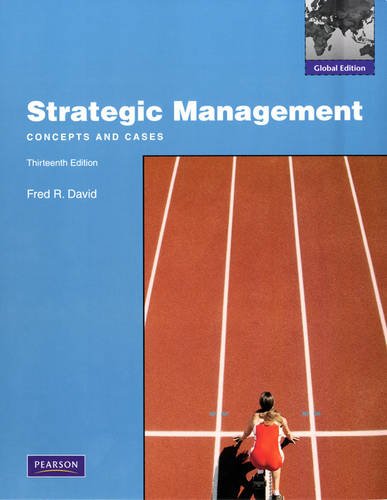 Strategic Management: [Paperback] 13th edition by Fred R. David - ISBN ...
