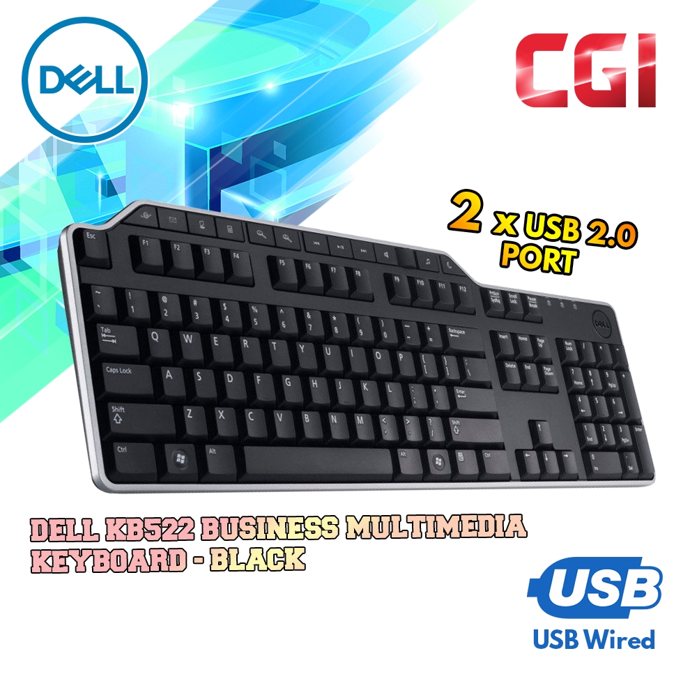 Dell Business Multimedia Keyboard KB522 Shopee Malaysia