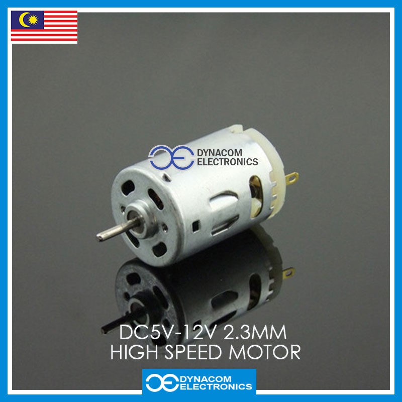 R385 DC5V-12V 2.3MM Shaft High Speed Carbon-Brush Motor [Motor ...