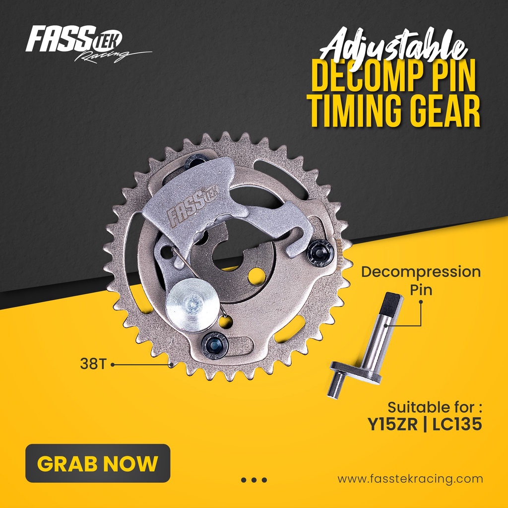 Fasstek Adjustable Cam Pulley 38T With Pin Timing Chain Gear