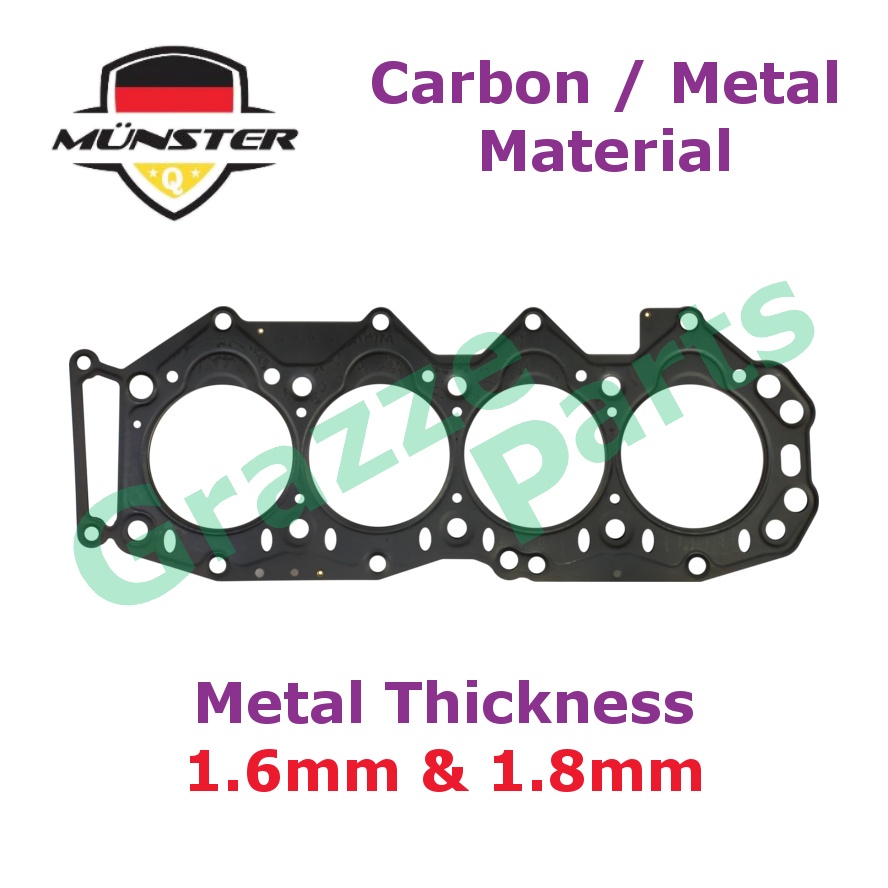 Münster Cylinder Head Gasket Wl01 10 271 For Mazda B2500 Ford Ranger Courier 25 12v Sc Wl Wl T 0617