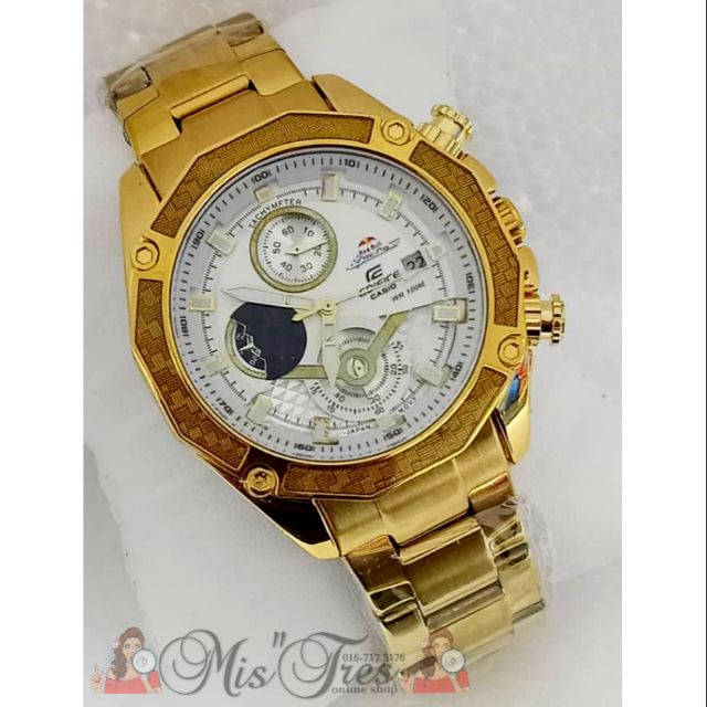 Edifice golden watch online price