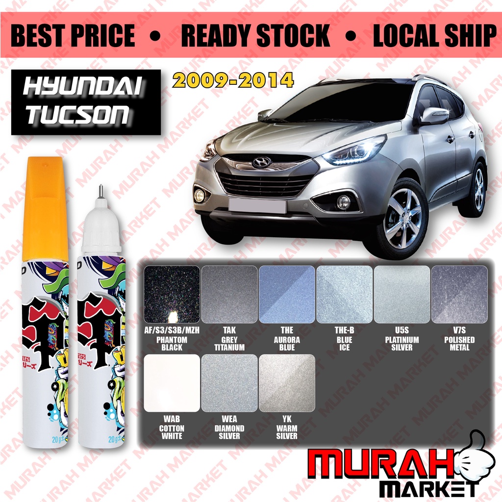 Touch Up Pen Hyundai Tucson 20092014 Original Color Liquid Paper Brush