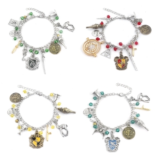 S925 Silver Plated Pandora Bracelet Set Harry Potter Series Charm Fashion  Exquisite Gift DIY