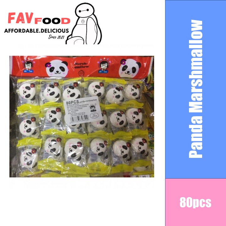 [HALAL] Panda Marshmallow 80pcs [READY STOCK] Shopee Malaysia
