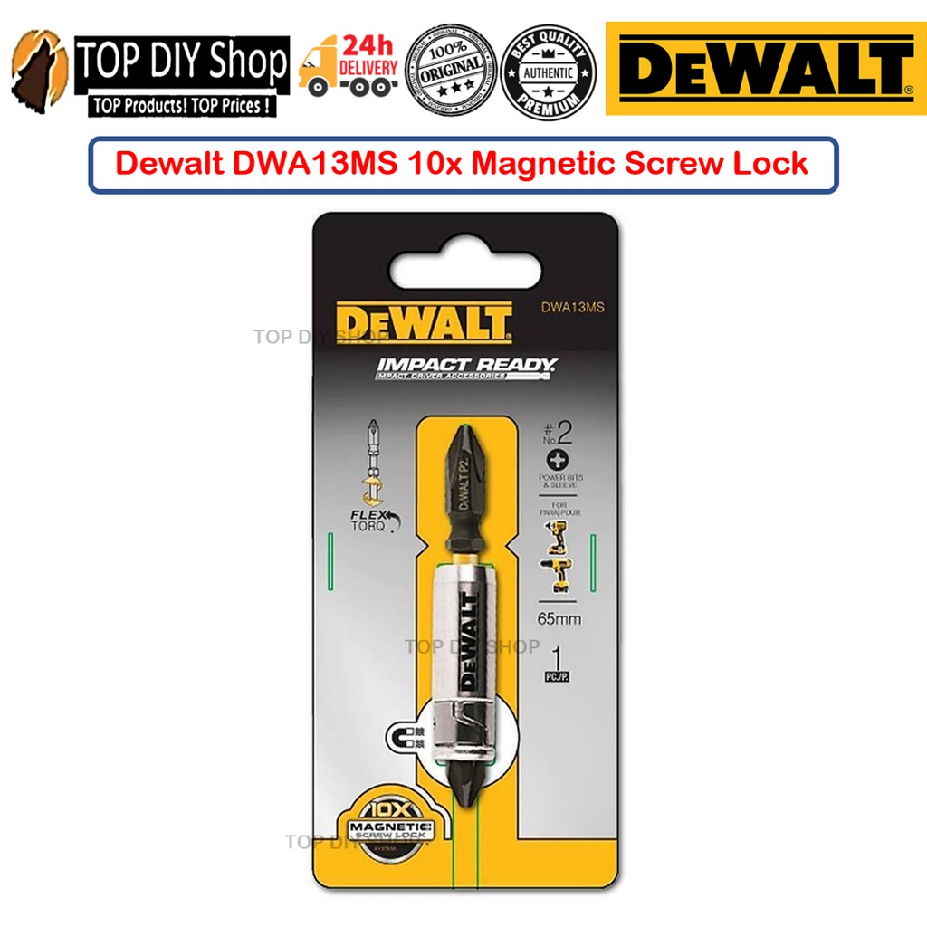 Dewalt DWA13MS 65mm 10x Screw Lock Shopee Malaysia