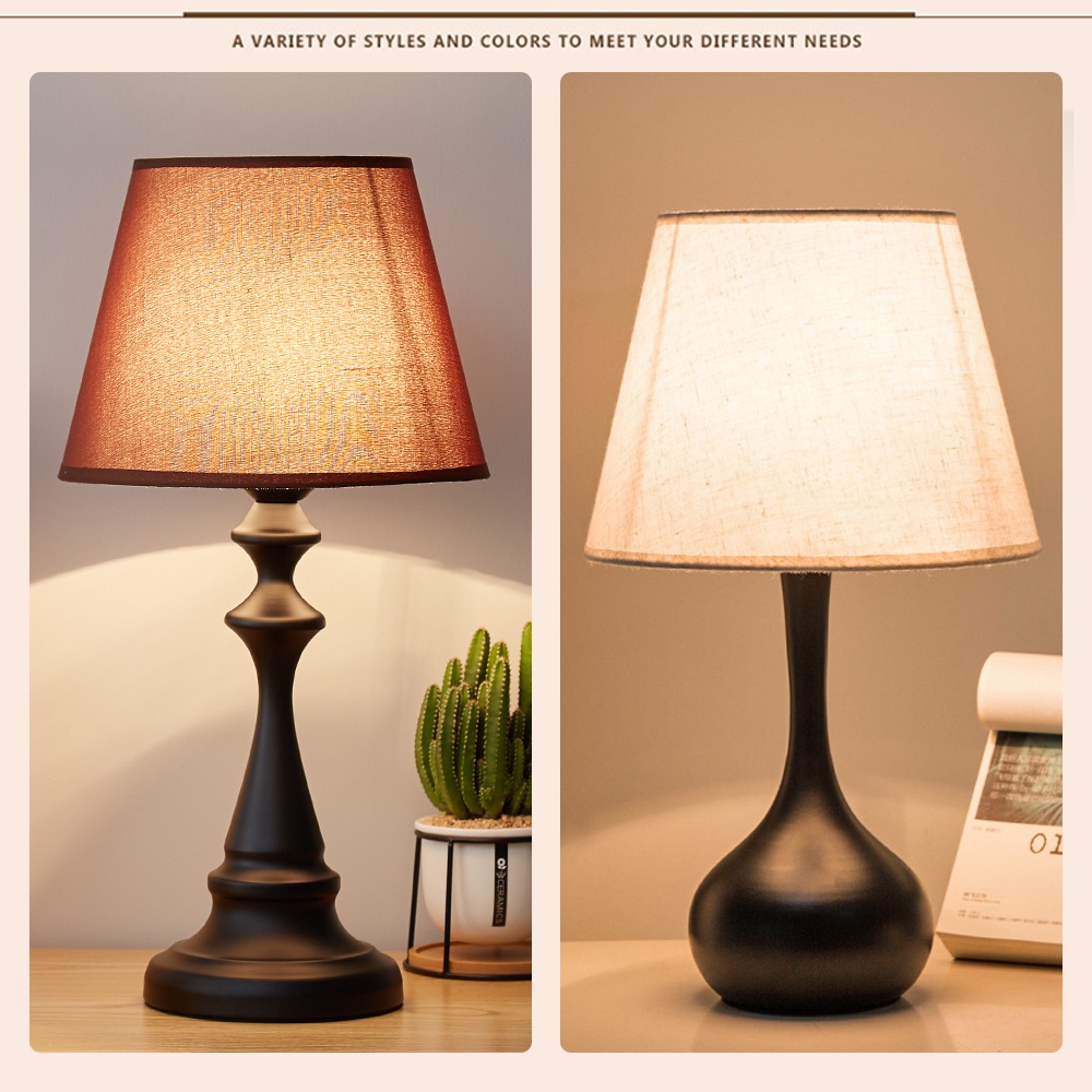 New Design LED Table Lamp Iron Retro Vintage Style Bedroom bed lamp