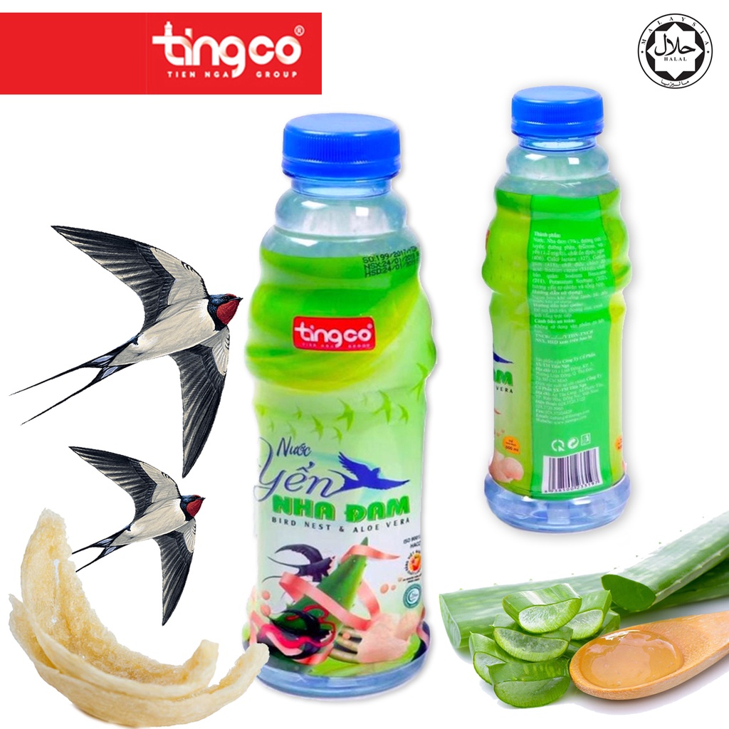 [Halal] Bird's Nest & Aloe Vera Drinks 500ML / Nước Yến TingCo Shopee