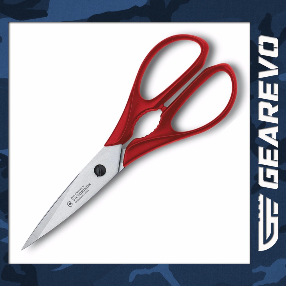 Victorinox Stainless Steel Kitchen Shears/Super Scissors, red color ...