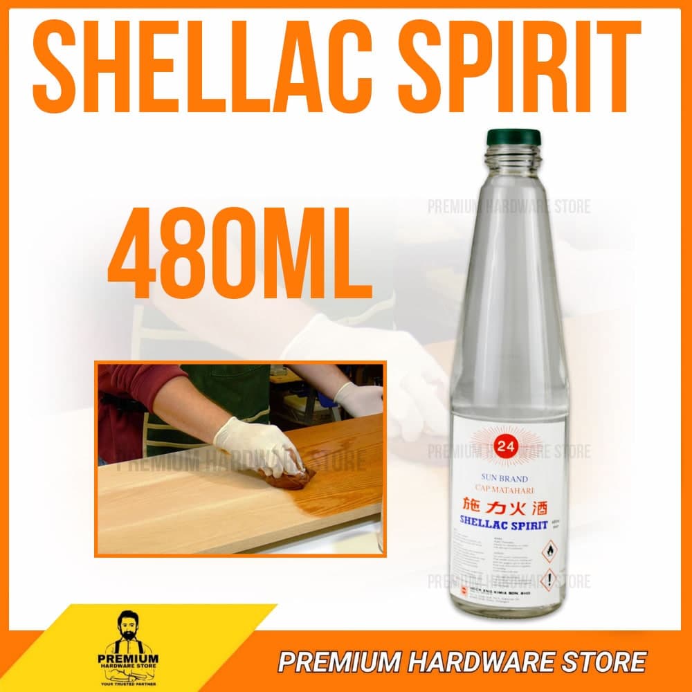 SUN BRAND BOTTLE SHELLAC SPIRIT 480ML / spirit (alcohol) / 火酒/ SHELLAC ...