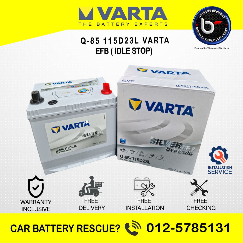 VARTA DIN70 - LN3 (EFB) - 70AH - Stop Start Battery - VOLKSWAGEN Passat,  Golf GTi PEUGEOT 208, 508 RENAULT Captur YUASA Golf GTi Mk7