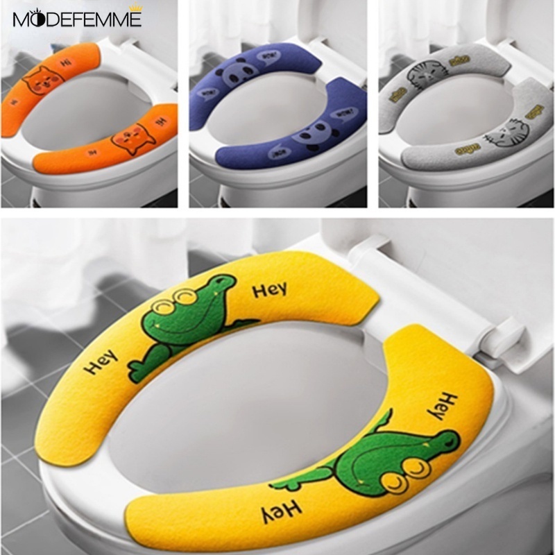 Portable Soft Stretchable Washable Toilet Seat Cover / Universal