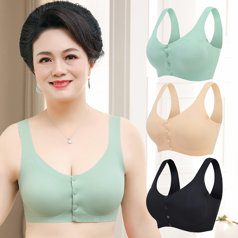 Comfort Wireless Bra Exercise and Offers Back Support Anti Sagging Breast  Plus Size No Wire Underwear Bra Skin Color Size 42/95D