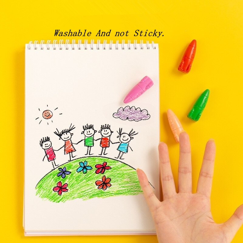 12/24 Colors Rocket-shaped Crayon, Children Toddler Drawing Graffiti ...