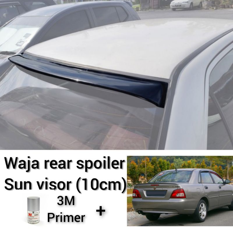 100 Original PROTON WAJA Rear Glass Spoiler Sun Visor (10cm) Shopee