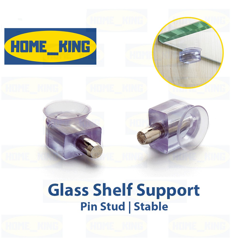 Home King Rubber Suction Cup Glass Shelf Stud Pin Peg for Furniture